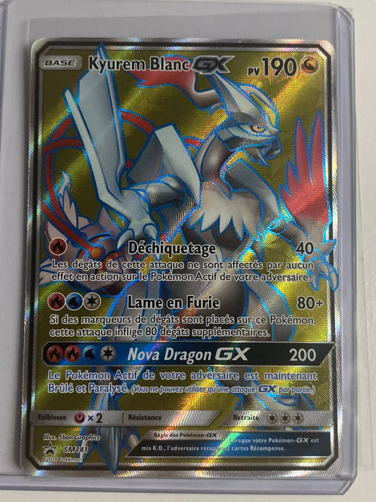 Carte Pokémon Kyurem Blanc GX Promo SM141 Soleil & Lune NEUF