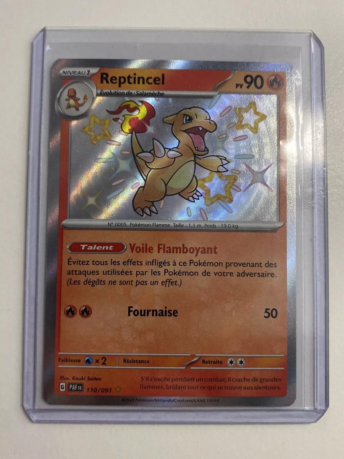 REPTINCEL SHINY - POKÉMON 110/091 EV4.5 DESTINÉES DE PALDEA NEUF FR